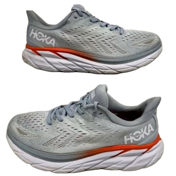 Hoka One One Shoes - Hoka One One Clifton 8 Woman Lady Size 10 Wide 10D Running Shoes Sneakers